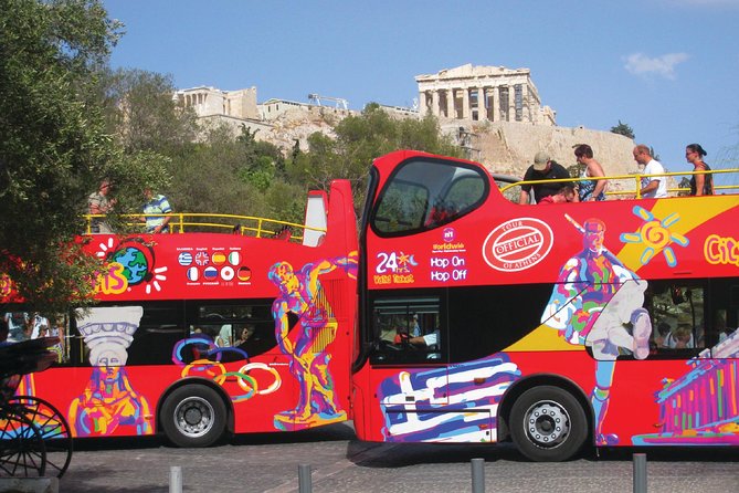Bustling Hop-On Hop-Off Bus tour Athens
