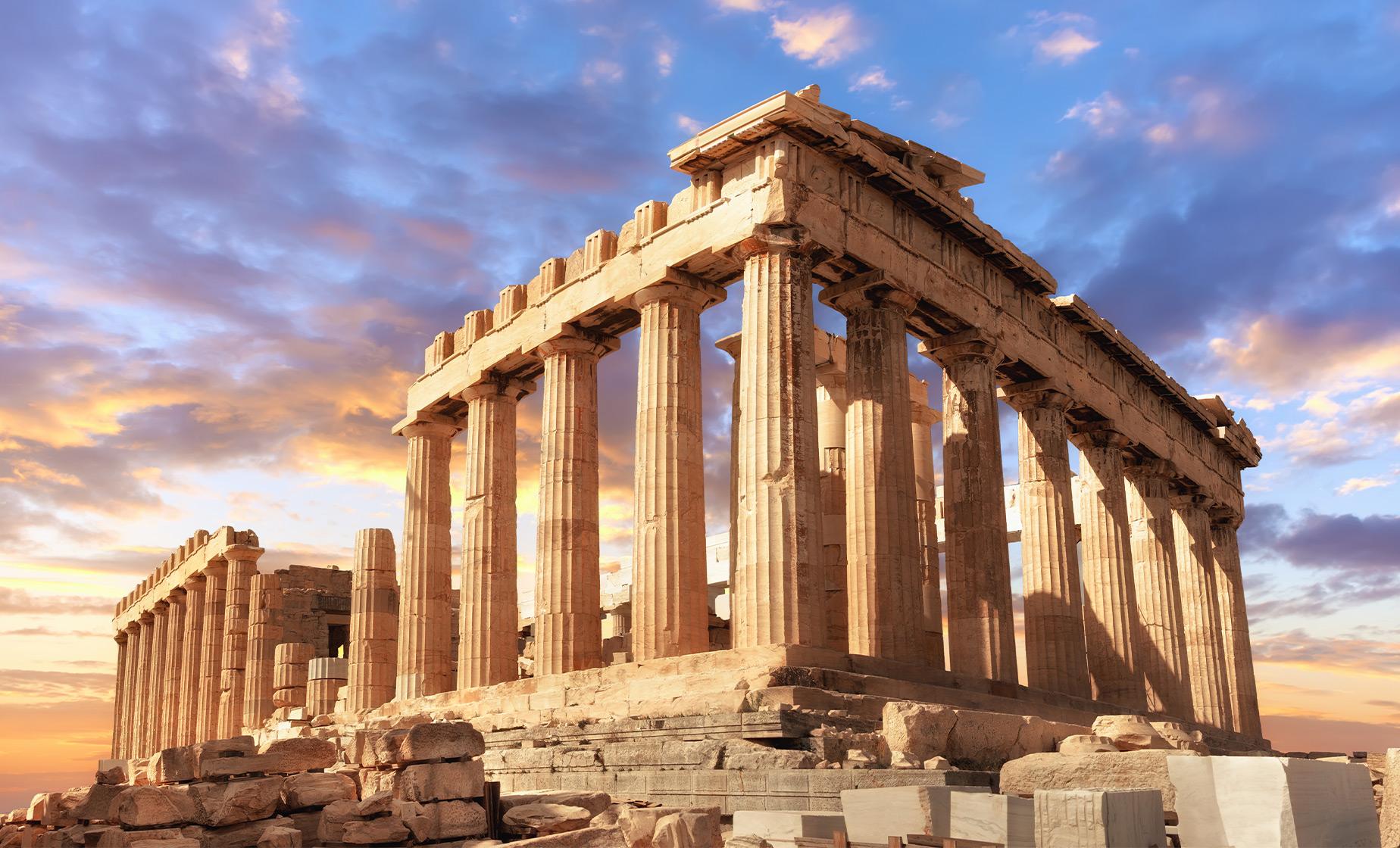 Bustling Hop-On Hop-Off Bus tour Athens