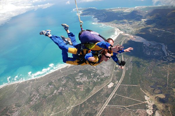 Heart-pounding sky diving Capetown